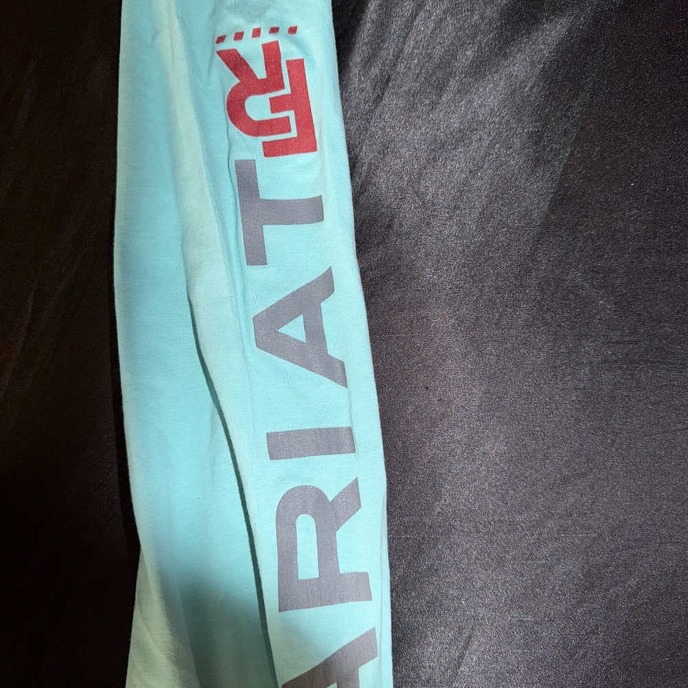Ariat Mint Green Long Sleeve with Bold Red Accent